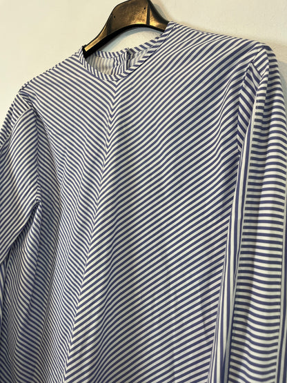 SILVIA TCHERASSI. Blusa rayas detalle mangas. T M