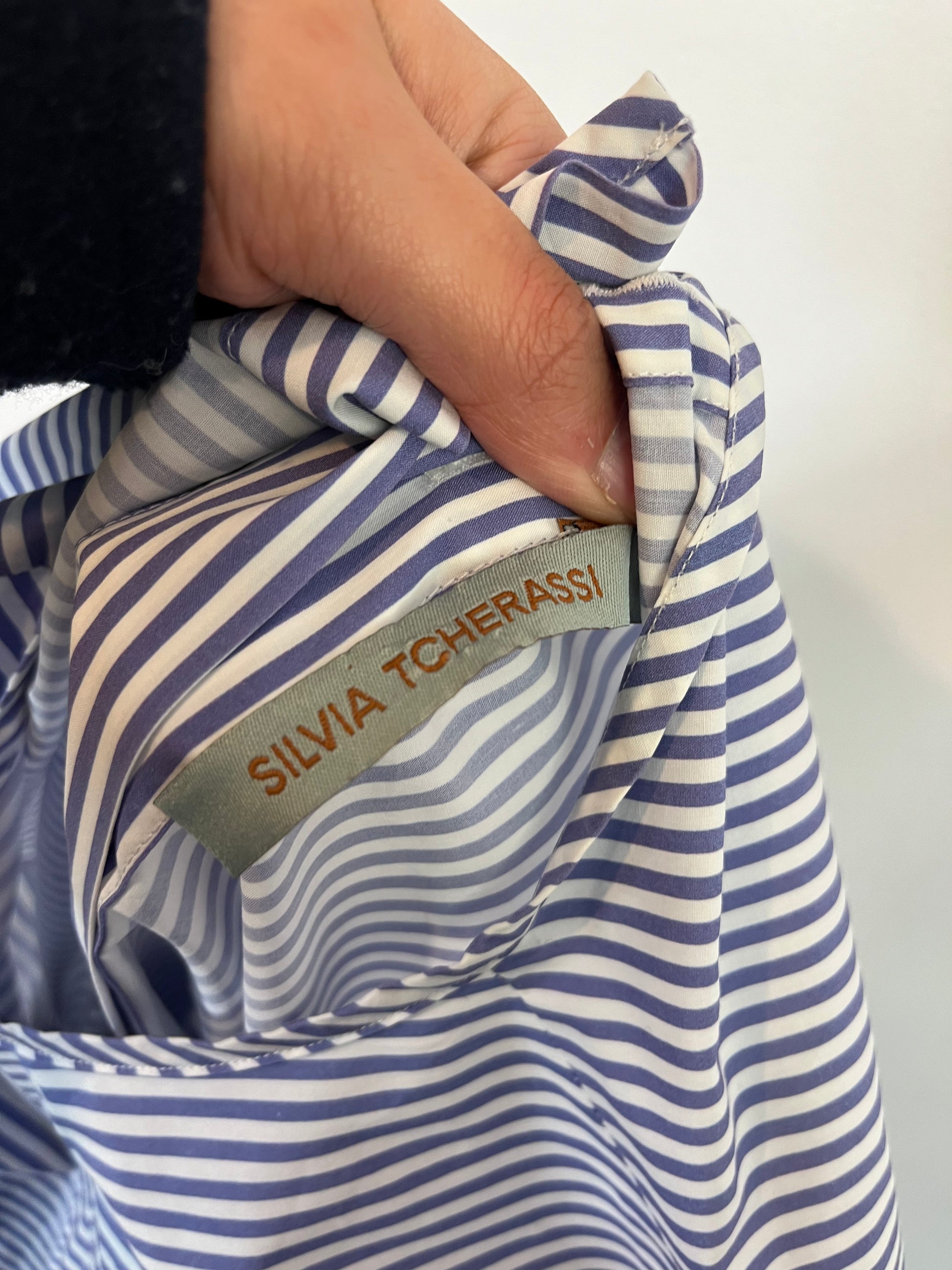 SILVIA Blusa rayas detalle T M – Hibuy market