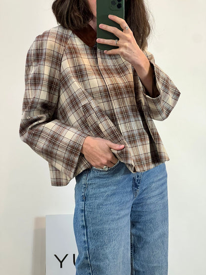 ZARA. Black stretch knit top. TL