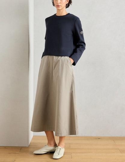 ECOALF. Vestido bicolor doble textura
