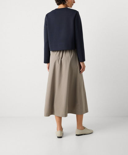 ECOALF. Vestido bicolor doble textura