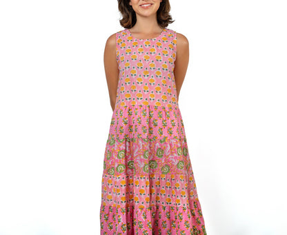 AUNTY B. Vestido sin mangas estampado floral