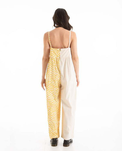 RITA ROW NEO. Mono de algodón estampado de ondas