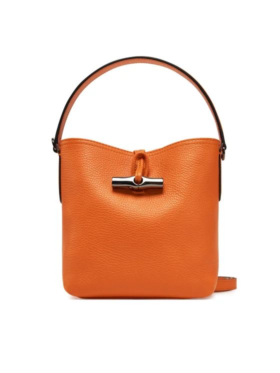 LONGCHAMP. Bolso naranja de hombro