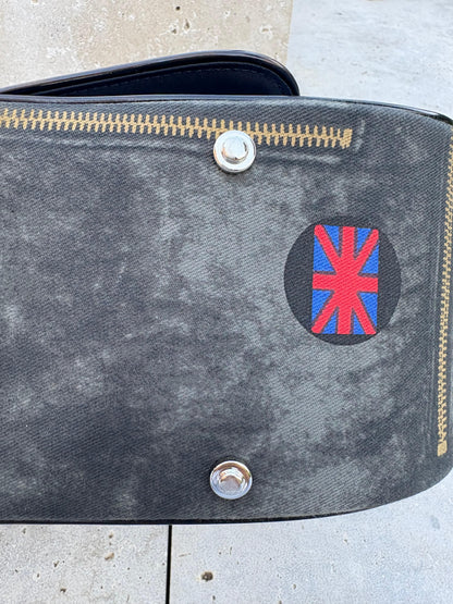 CHRISTIAN DIOR. Bolso Speedway Saddle denim