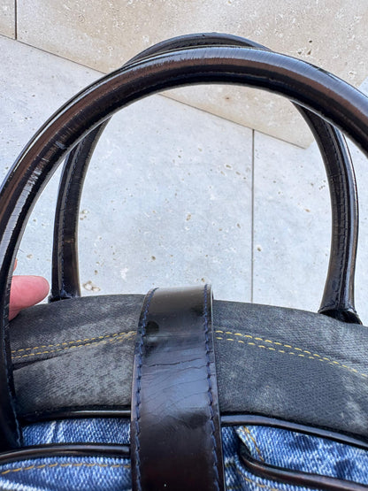 CHRISTIAN DIOR. Bolso Speedway Saddle denim