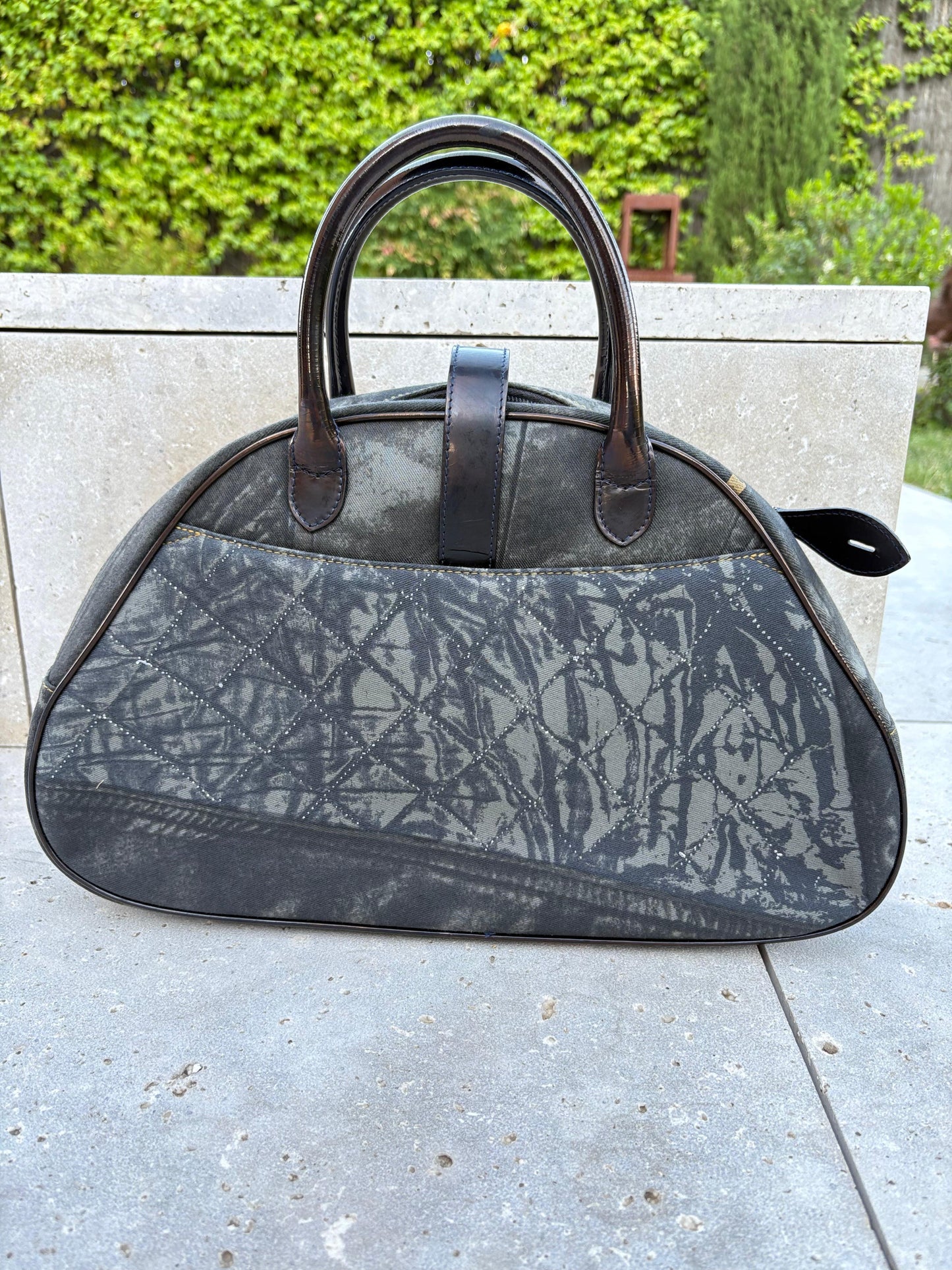 CHRISTIAN DIOR. Bolso Speedway Saddle denim