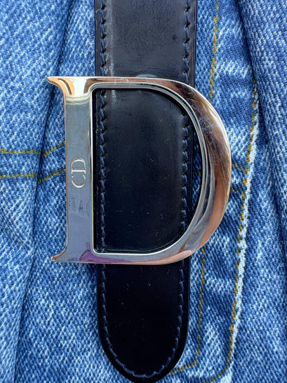 CHRISTIAN DIOR. Bolso Speedway Saddle denim