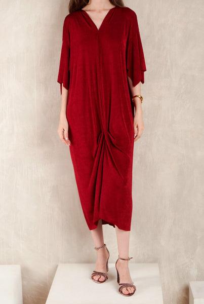DUYOS. Vestido midi punto elástico