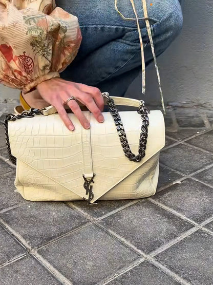 YVES SAINT LAURENT. Bolso collage large piel