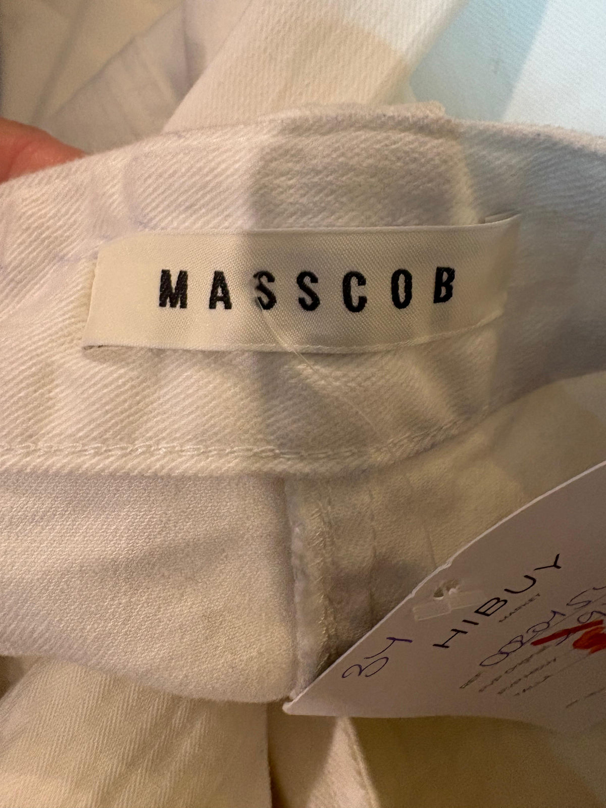 MASSCOB.Pantalones anchos blancos T.34