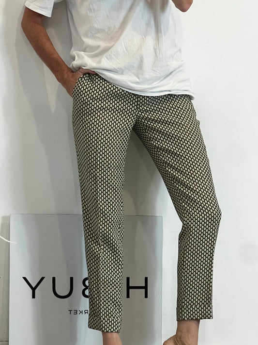 ETRO. Pantalón pinzas estampado fluido