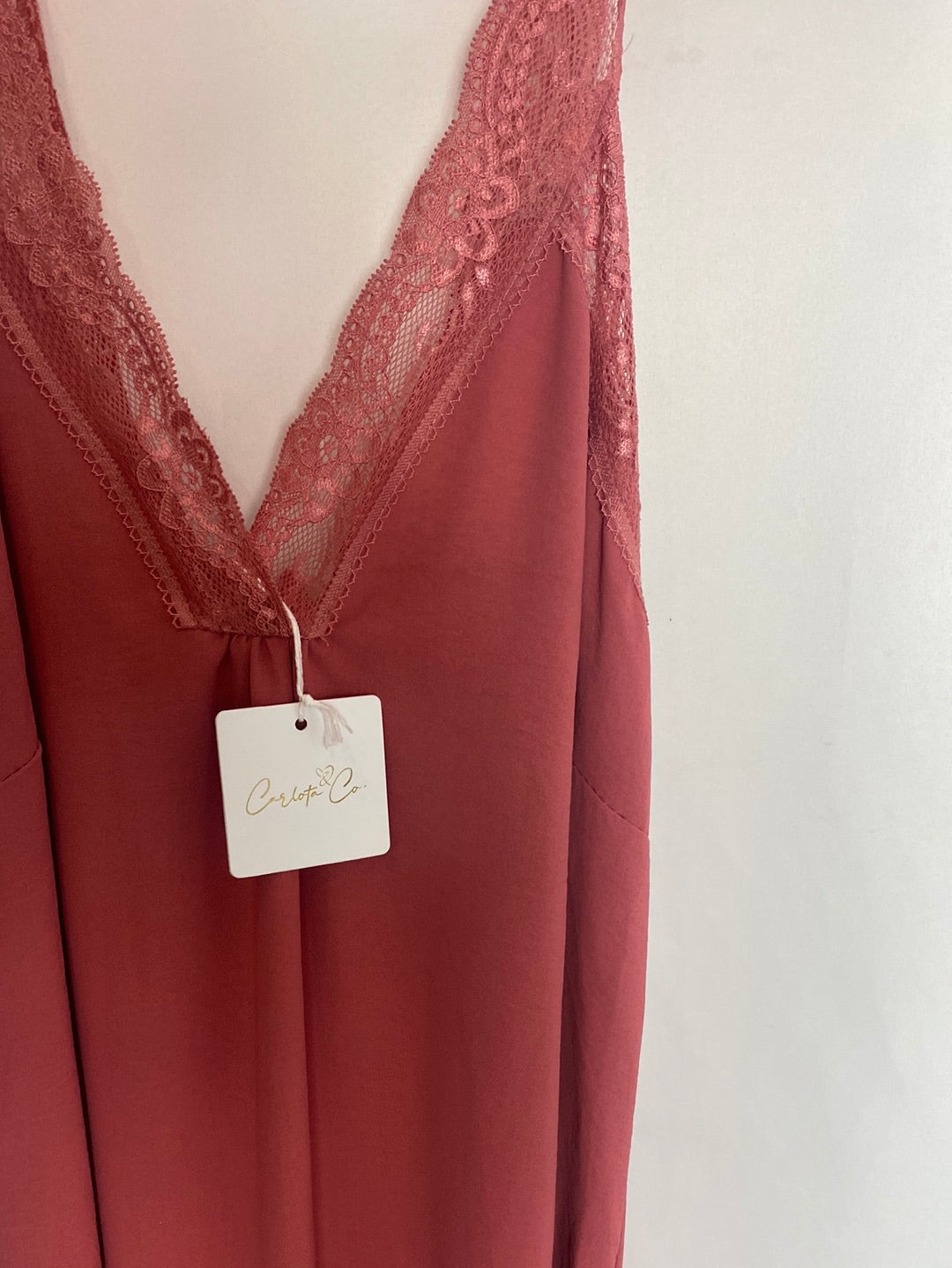 CARLOTA&amp;CO. Pink midi dress