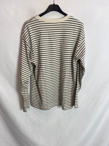 MASSIMO DUTTI. Jersei rayas horizontales. T.xs