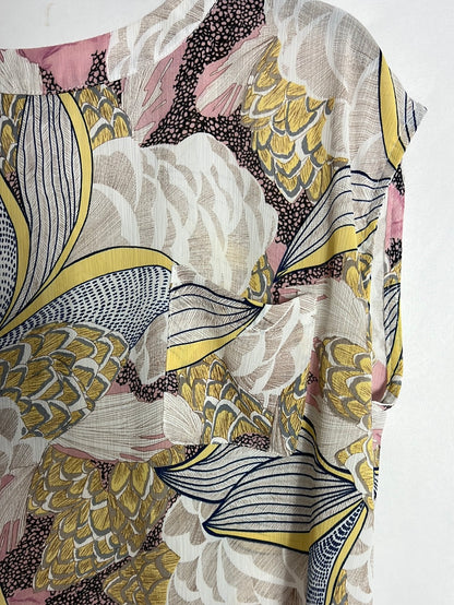 MISMASH. Top fluido estampado. T S