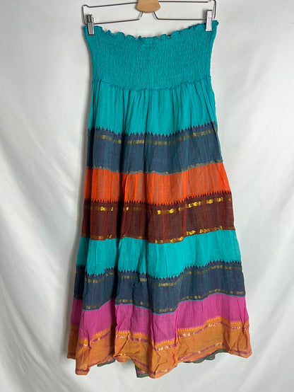 TRES IBIZA. Falda larga colores. T M/L