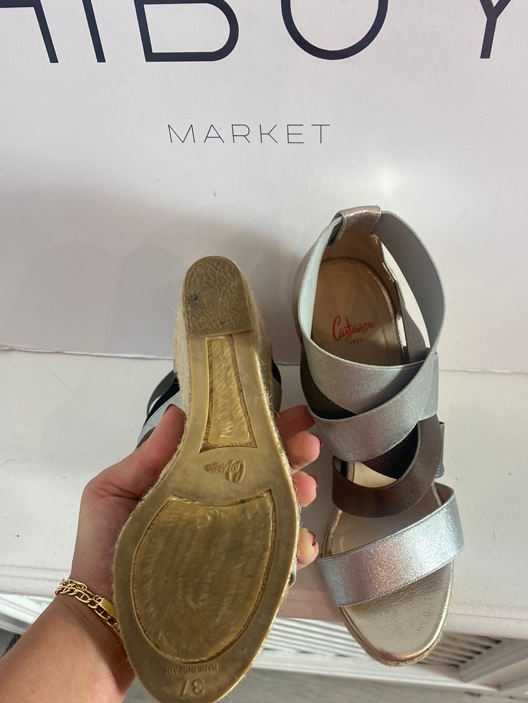 CASTAÑER. High braided wedges. Size 37