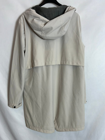 ZARA. Chubasquero beige impermeable T.s (TARA)