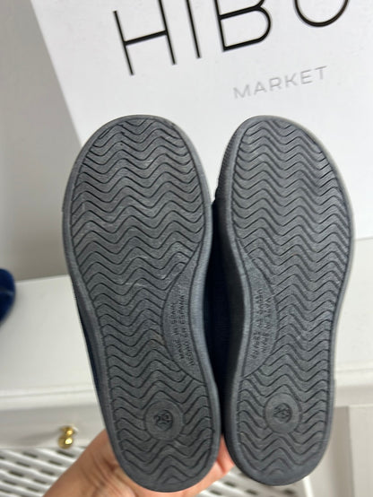 PISAMONAS. Blue corduroy lace-up sneakers. Size 29