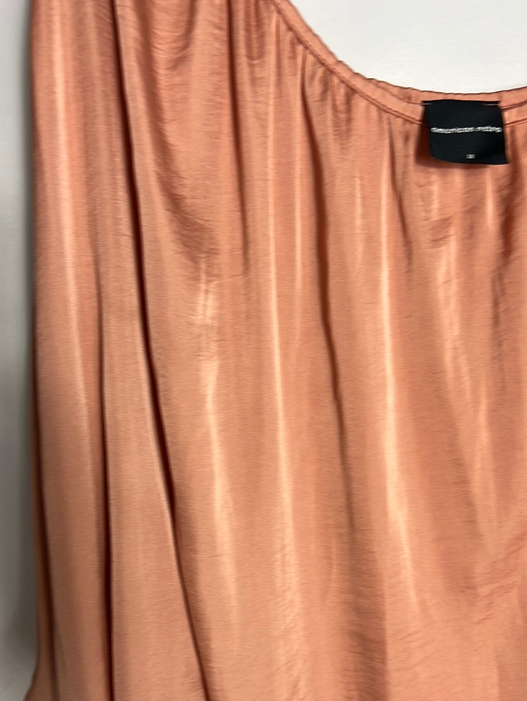 AMERICAN RETRO. Asymmetrical pink dress, size 38