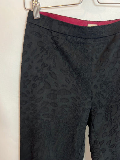 H&amp;M. Black embroidered trousers size 36