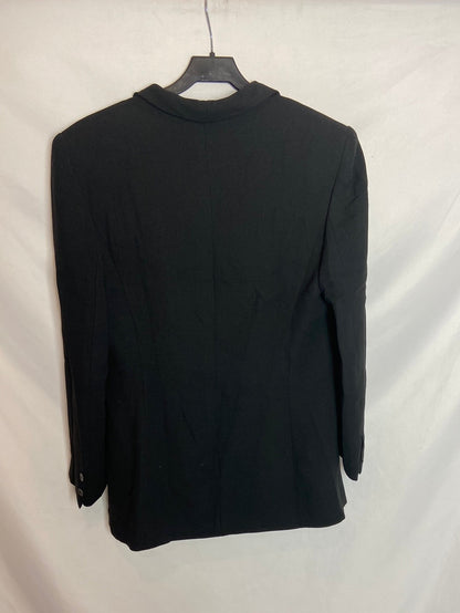 ROJO INGLÉS. Blazer negra botones. T.XXL