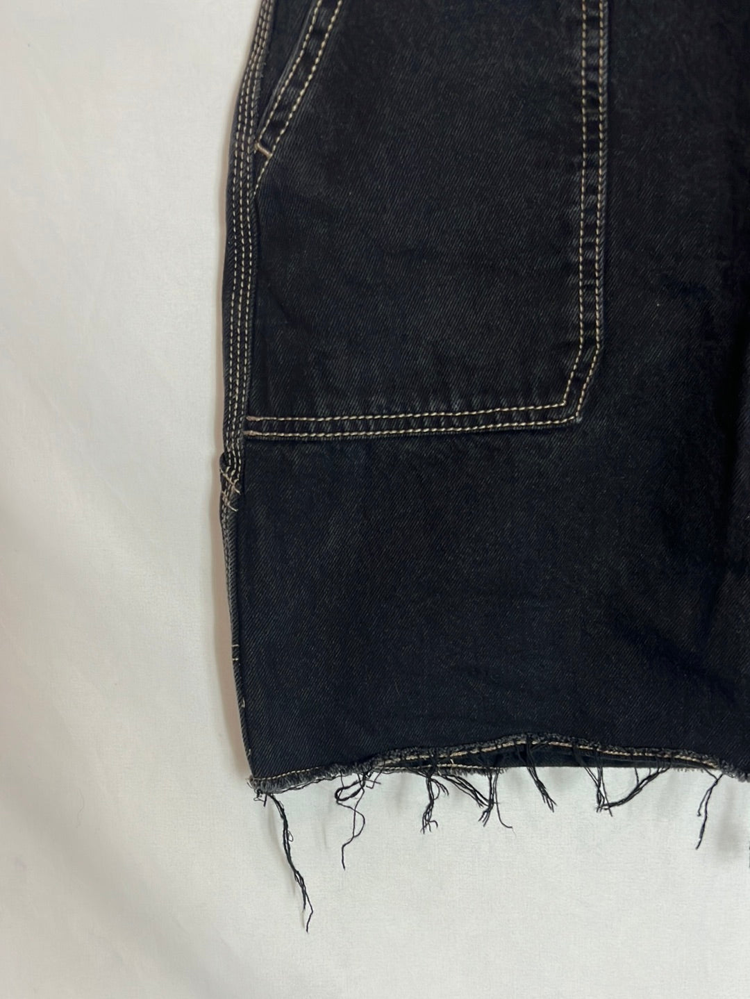 STRADIVARIUS.Falda denim costuras T.36