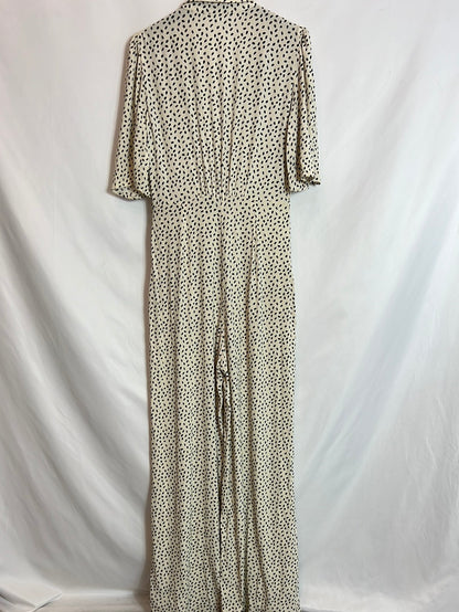 MANGO. Mono blanco lunares T.m