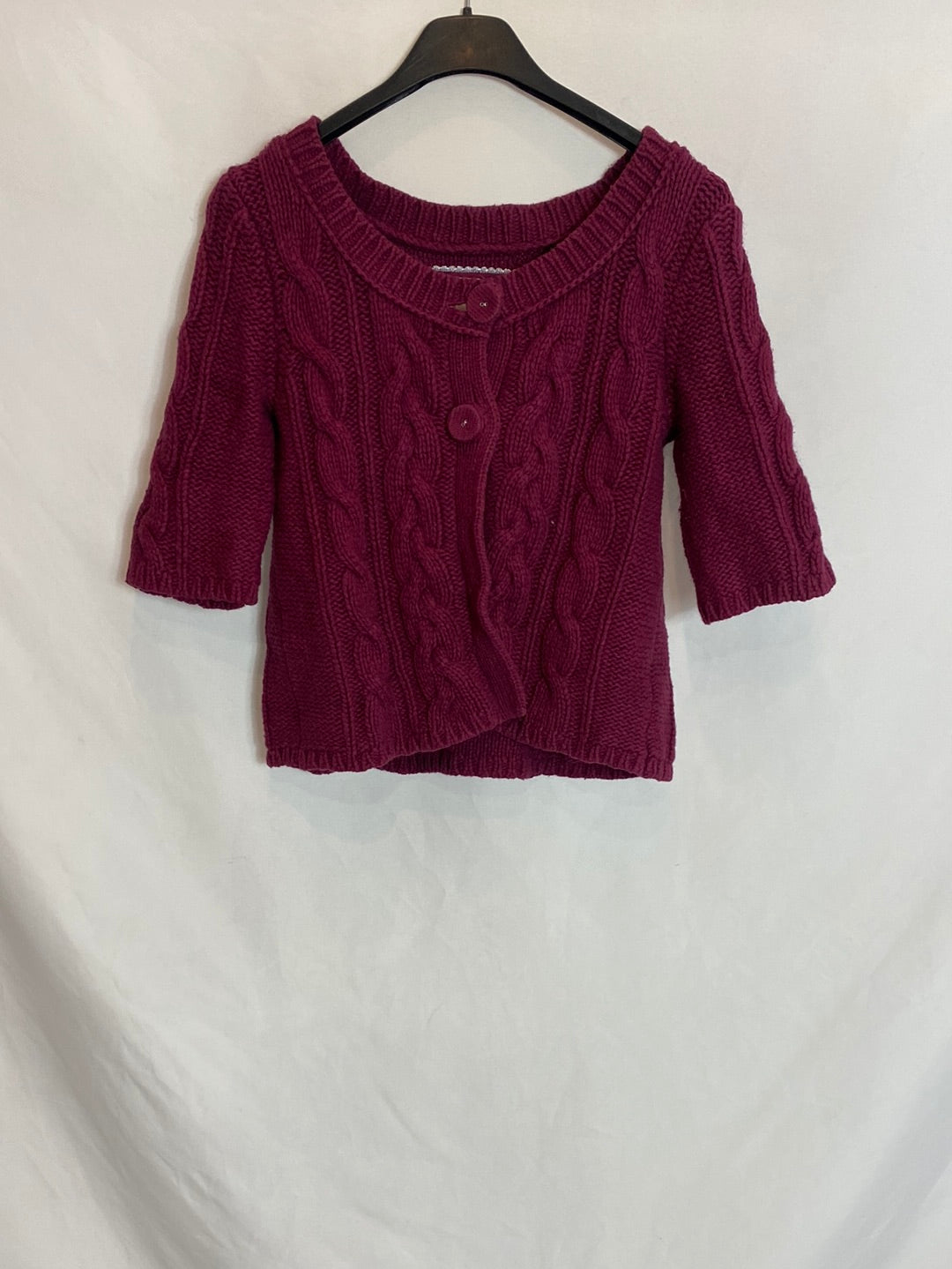 AMERICAN EAGLE. Purple cropped cardigan. TS