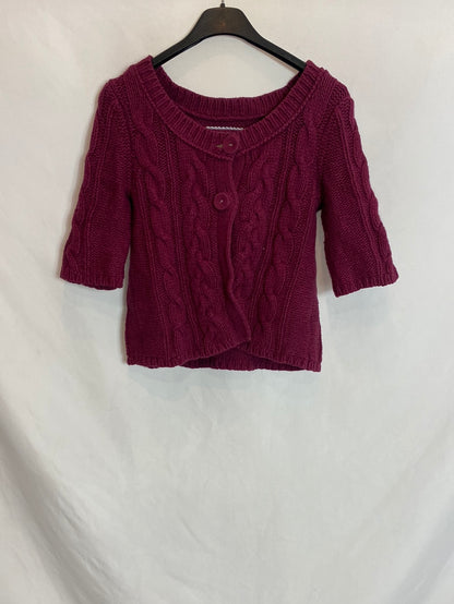 AMERICAN EAGLE. Purple cropped cardigan. TS
