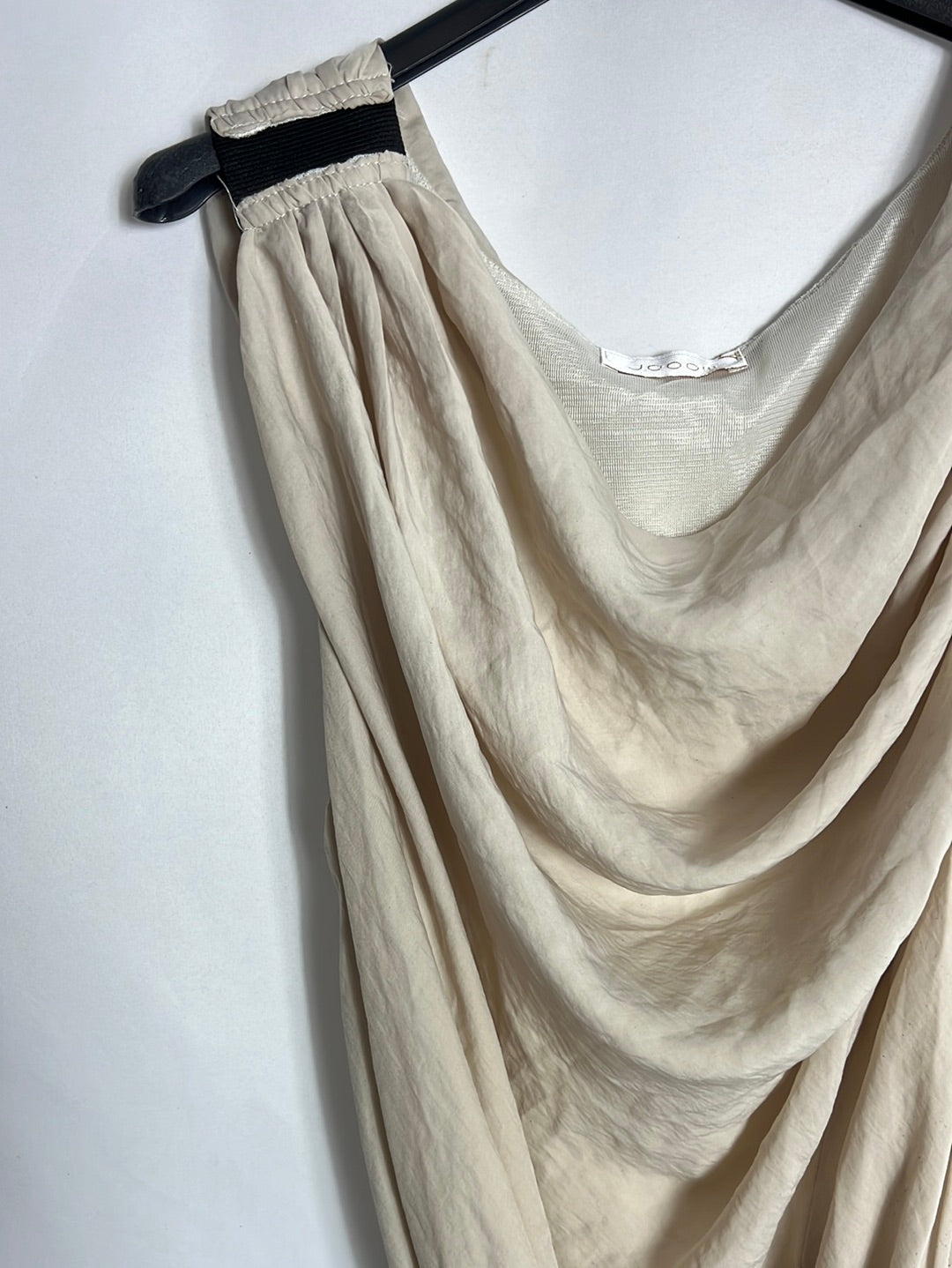 JOOO!!!. Top largo/vestido fluido cinturón negro. T M