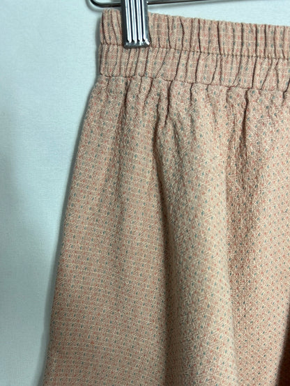 SUSISWEETDRESS. Falda beige textura estampada. T L