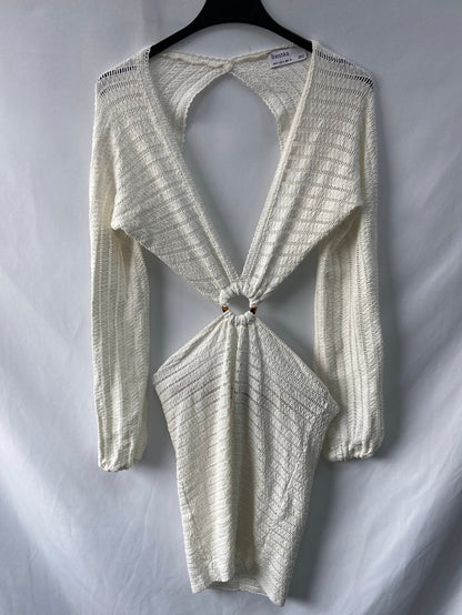 BERSHKA. Crochet dress with TS openings