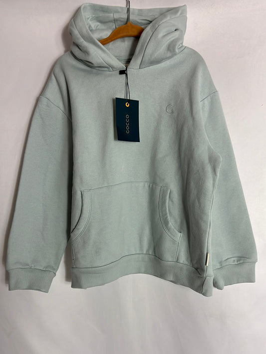 GOCCO. Sudadera capucha azul claro. T 5-6 años