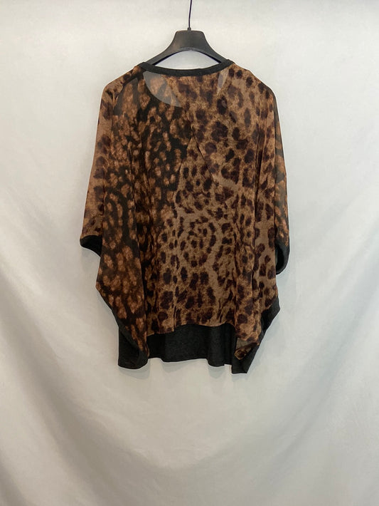 ZARA. Animal print T-shirt, size L
