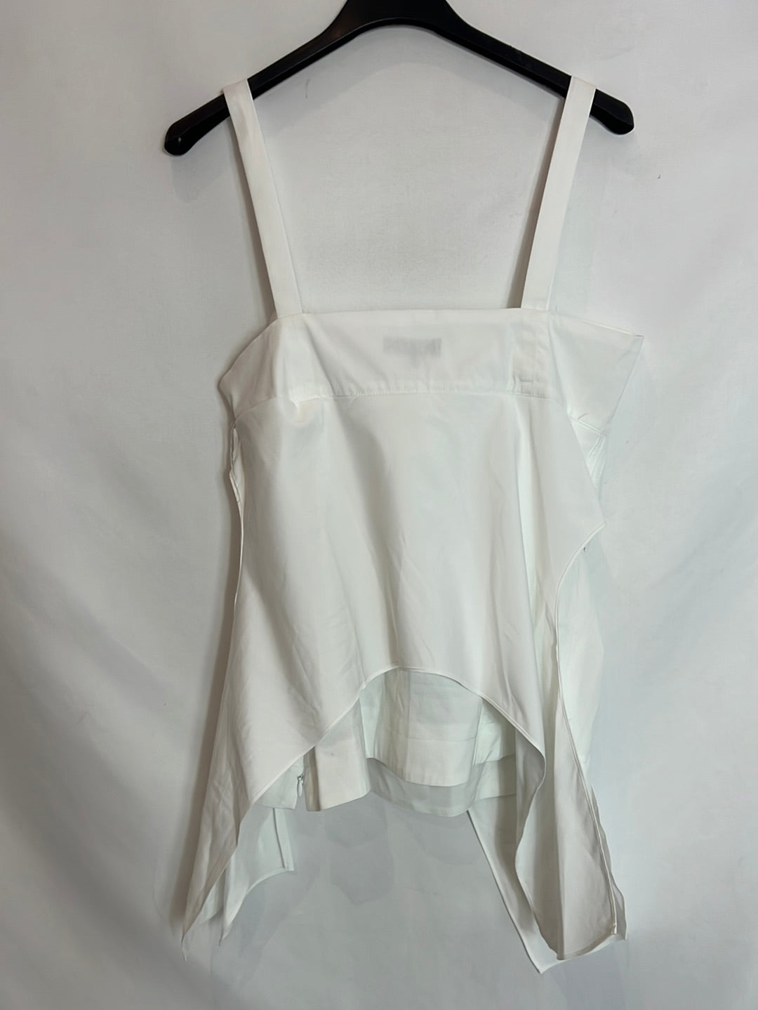 ADOLFO DOMINGUEZ. Top blanco asimétrico. T 42