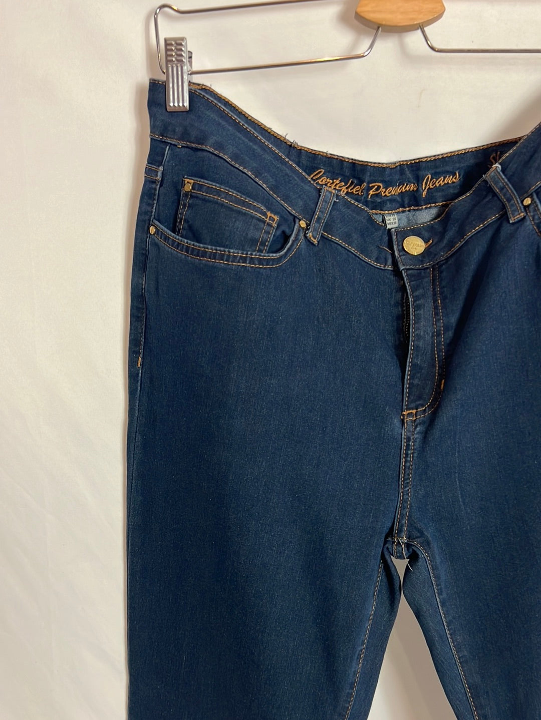 CORTEFIEL. Dark skinny denim pants. Size 48