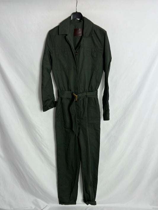 MASSIMO DUTTI. Mono largo verde. T.s