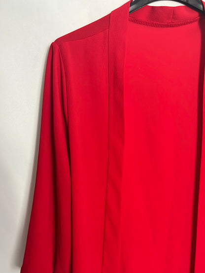 OTRAS. Kimono rojo fluido. T U