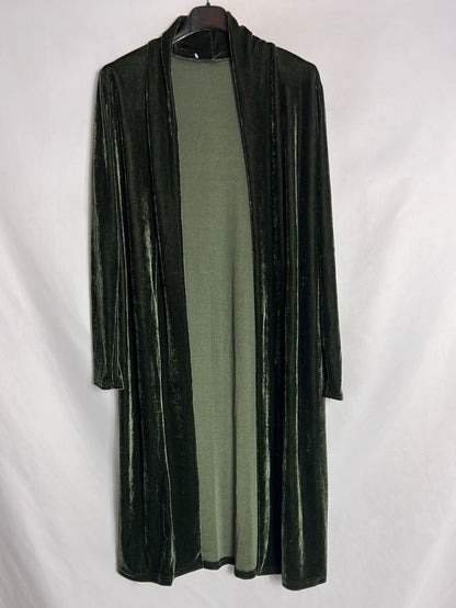 OTRAS. Chaqueta terciopelo verde. TU (S/M)