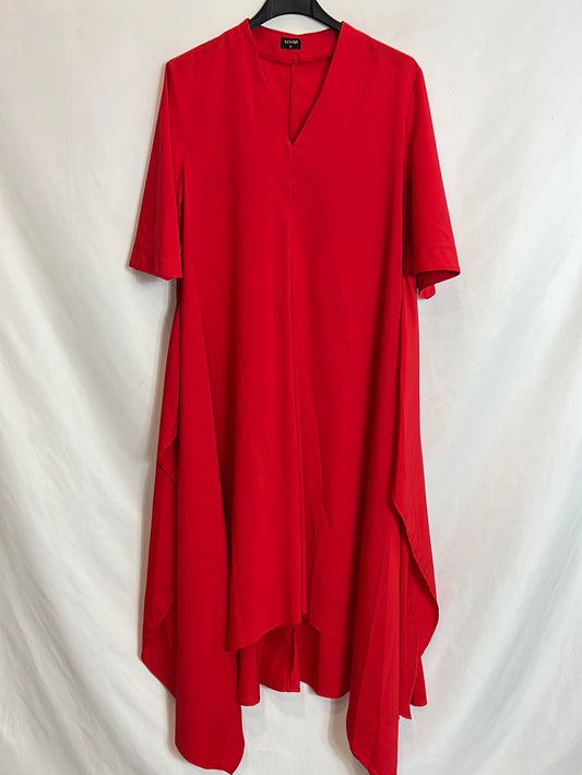VONDA. Red midi dress Tm