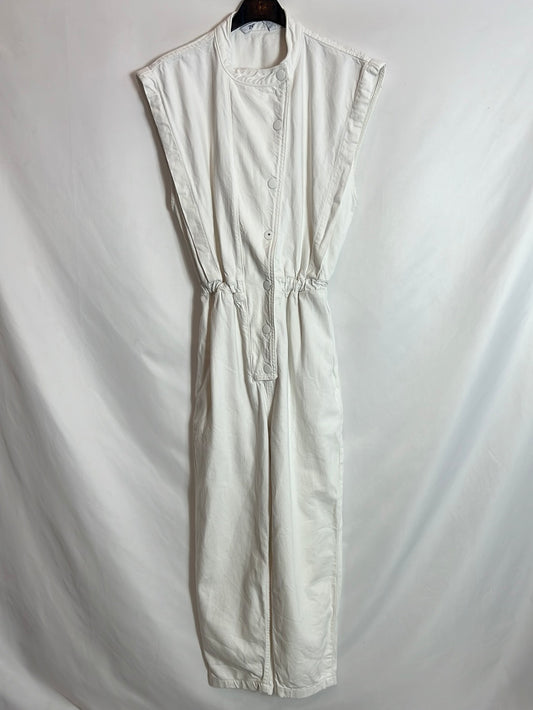 ZARA. Mono largo vaquero blanco. T S (tara)