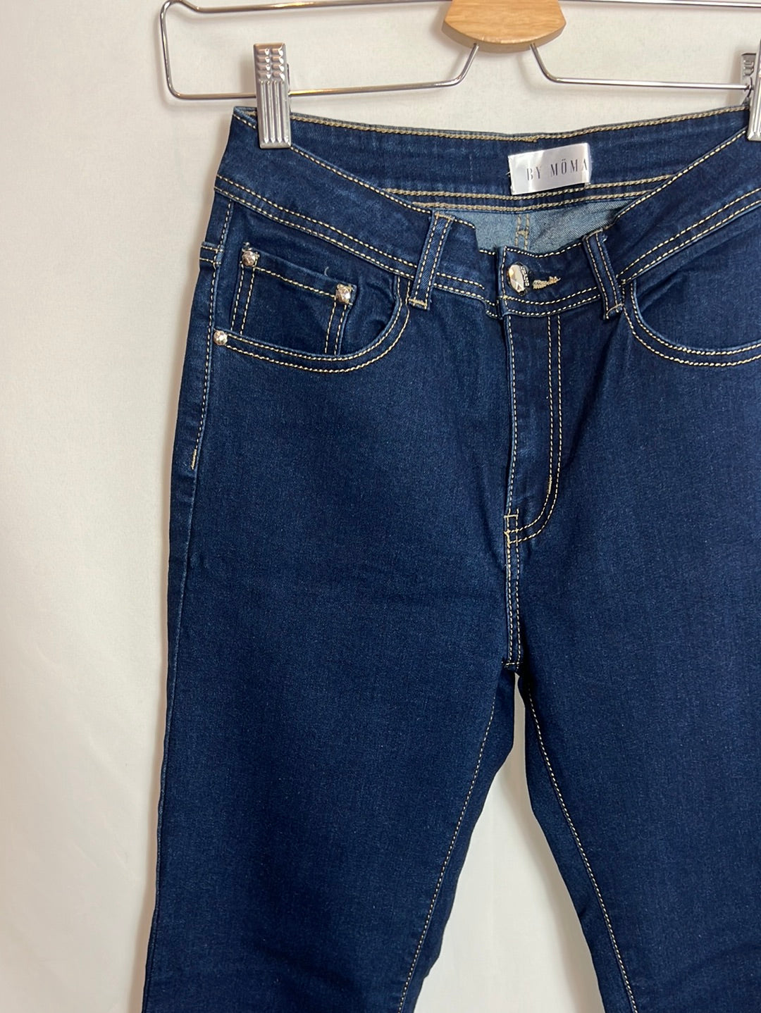 BY MÖMA. Dark skinny denim pants. Size 38