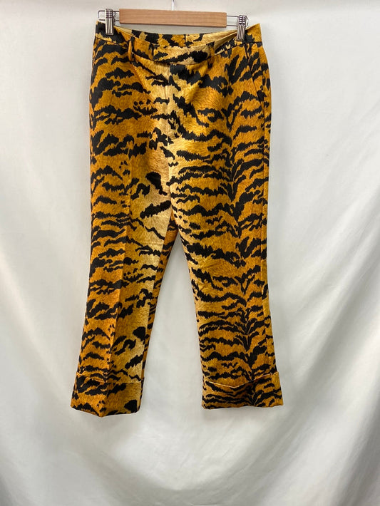 ESSENTIEL.Animal print pleated trousers S.38