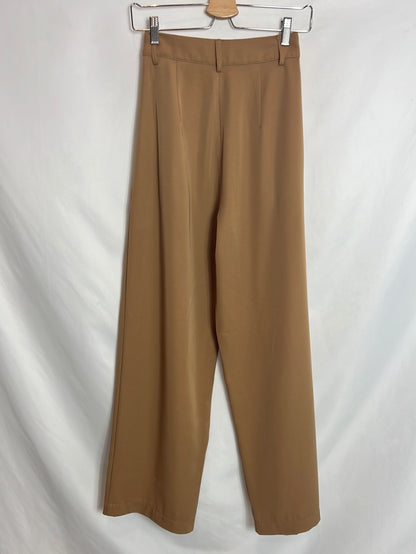 OTHERS. Beige wide-leg flowing trousers. TS