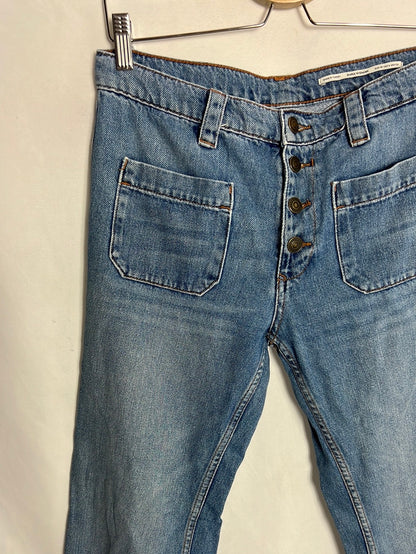 ZARA. Vaquero crop flare T.38
