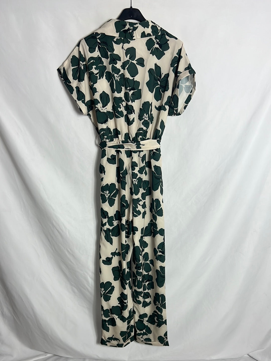 OTRAS. Mono largo beige flores.  T S