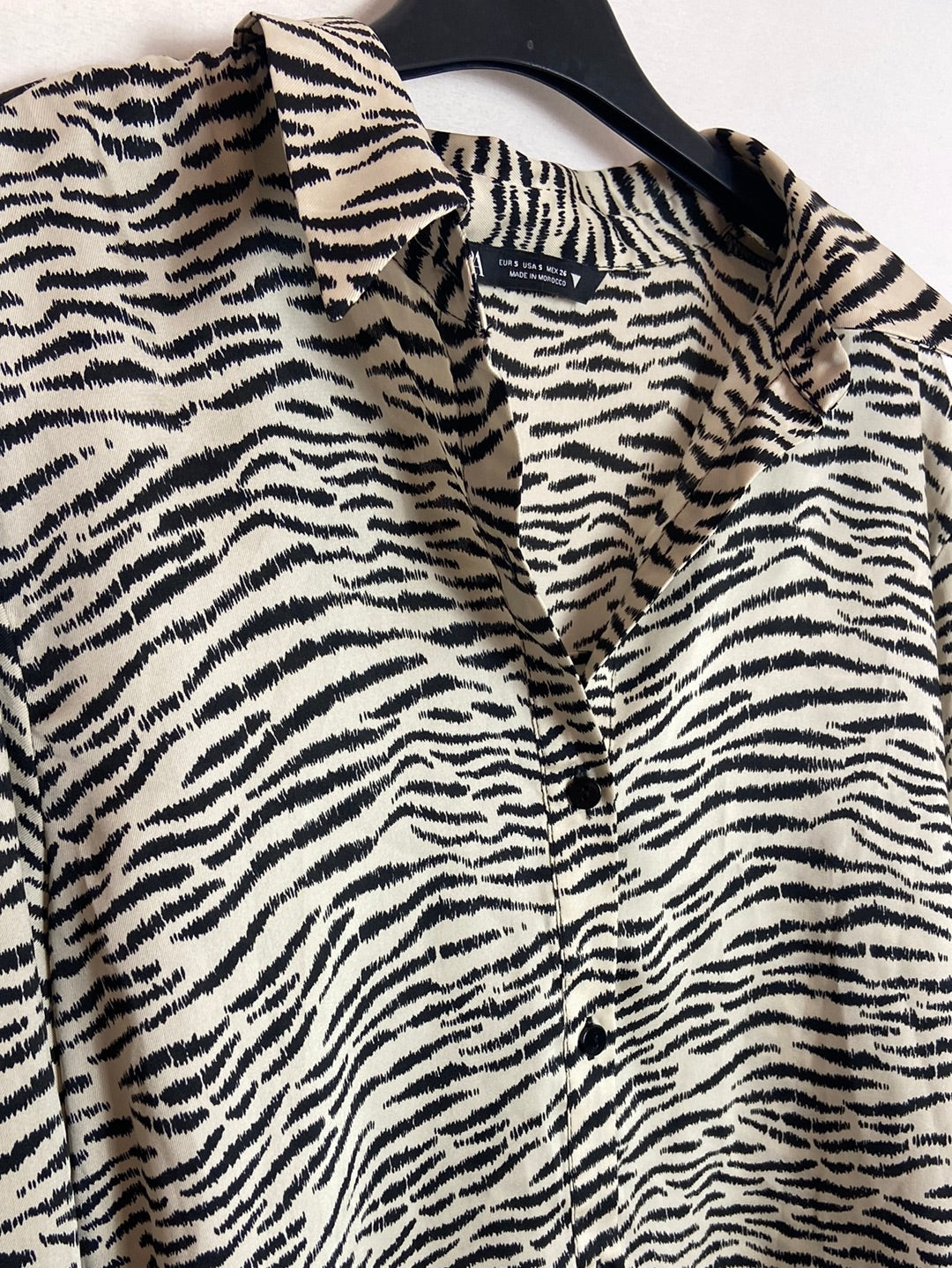 ZARA. Camisa animal print T.S