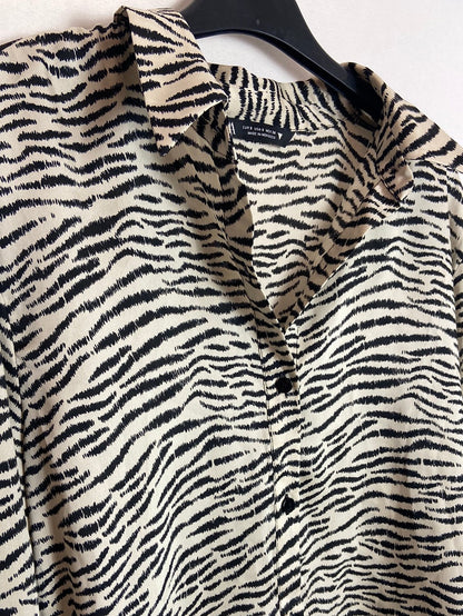 ZARA. Camisa animal print T.S