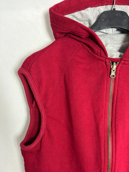 EASYWEAR. Chaleco cremallera rojo. T M